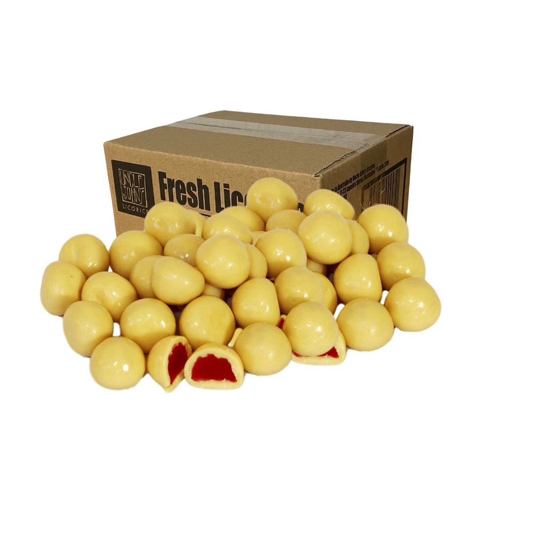 White Chocolate Raspberries - 2kg Bulk box